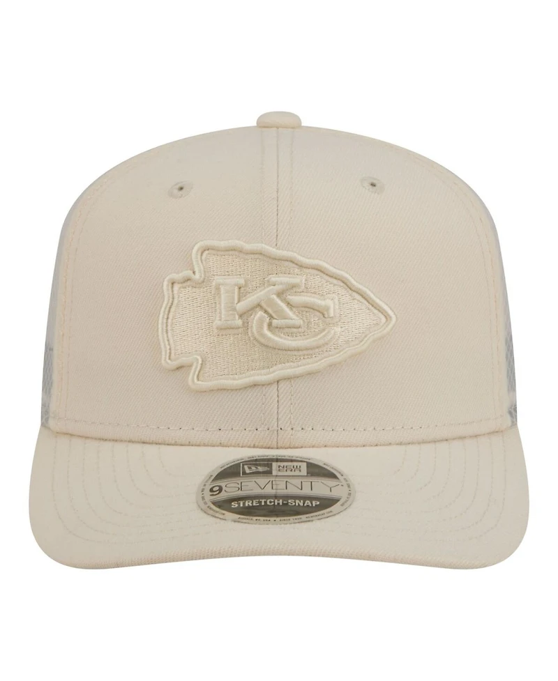 New Era Men's Cream Kansas City Chiefs Color Pack 9SEVENTY Adjustable Hat