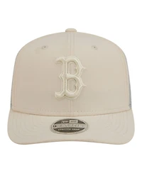 New Era Men's Light Beige Boston Red Sox Color Pack 9SEVENTY Trucker Adjustable Hat
