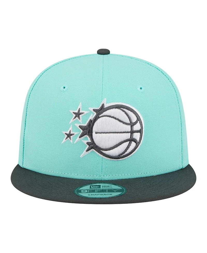 New Era Men's Turquoise/Charcoal Orlando Magic Color Pack Two-Tone 9FIFTY Snapback Hat