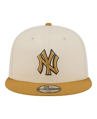 New Era Men's Light Beige/Khaki New York Yankees 2-Tone Color Pack 9FIFTY Snapback Hat