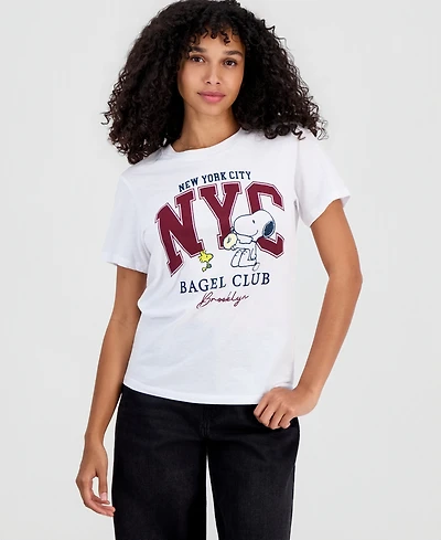 Grayson Threads, The Label Juniors' Snoopy Bagel Club T-Shirt