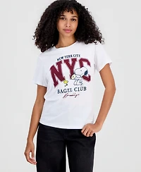 Grayson Threads, The Label Juniors' Snoopy Bagel Club T-Shirt