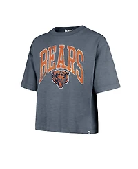 '47 Brand Women's Navy Chicago Bears Cropped Mindi Slub T-Shirt