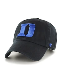 '47 Brand Big Boys and Girls Black Duke Blue Devils Clean Up Adjustable Hat