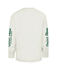 '47 Brand Men's Cream Los Angeles Dodgers Quiet Please Foundation Long Sleeve T-Shirt