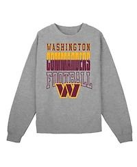 Outerstuff Toddler 2-Piece Heather Gray Washington Commanders Crewneck Sweatshirt and Pants Set