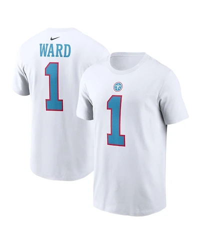 Nike Men's Cameron Ward White Tennessee Titans Player Name & Number T-Shirt
