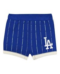 Outerstuff Baby Boys and Girls 2-Piece White/Royal Los Angeles Dodgers Lead Run Diaper Cover Bodysuit Shorts Set