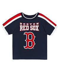 Outerstuff Toddler 2-Piece Navy Boston Red Sox Ground Ball T-Shirt and Shorts Set