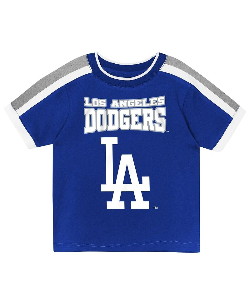 Outerstuff Toddler 2-Piece Royal Los Angeles Dodgers Ground Ball T-Shirt and Shorts Set