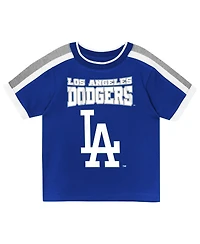 Outerstuff Toddler 2-Piece Royal Los Angeles Dodgers Ground Ball T-Shirt and Shorts Set