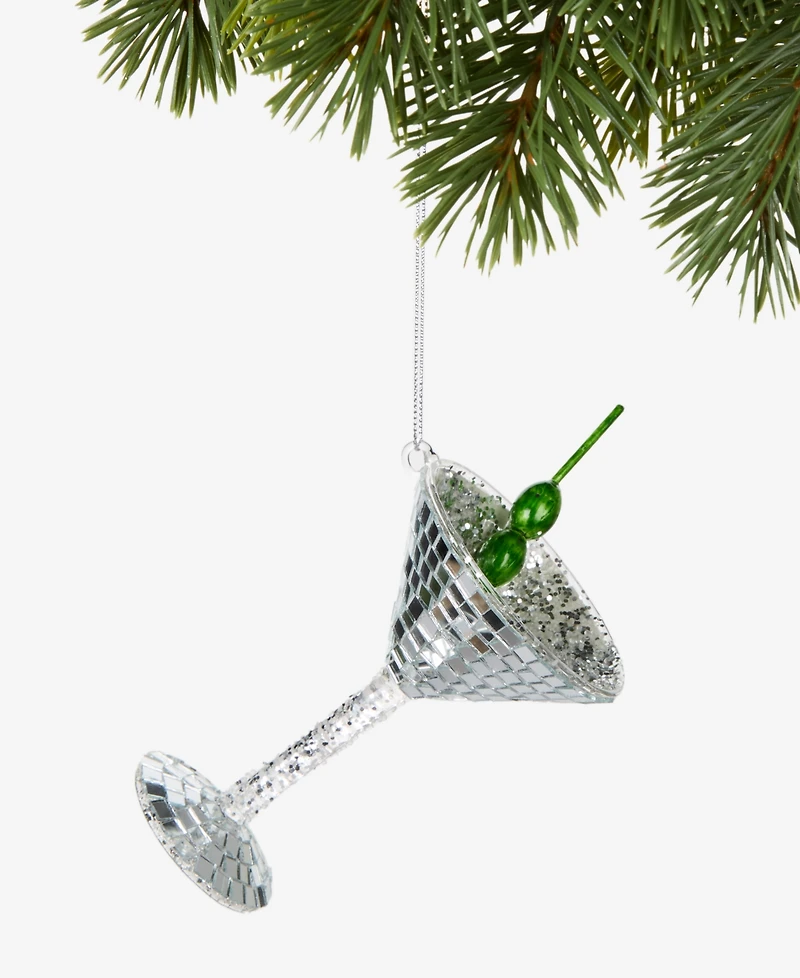 Holiday Lane Disco Brights Cocktail Glass Ornament, Macy's Exclusive
