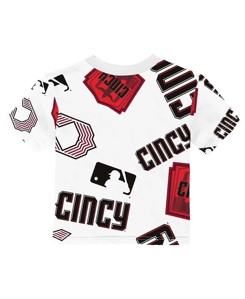 Outerstuff Baby Boys and Girls White Cincinnati Reds 2026 City Connect Game Day T-Shirt