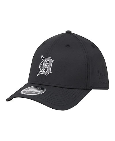 New Era Men's Black Detroit Tigers Metallic 39THIRTY M-Crown Flex Hat