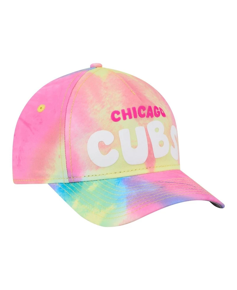 New Era Toddler Chicago Cubs Tie Dye M-Crown A-Frame 9FORTY Adjustable Hat