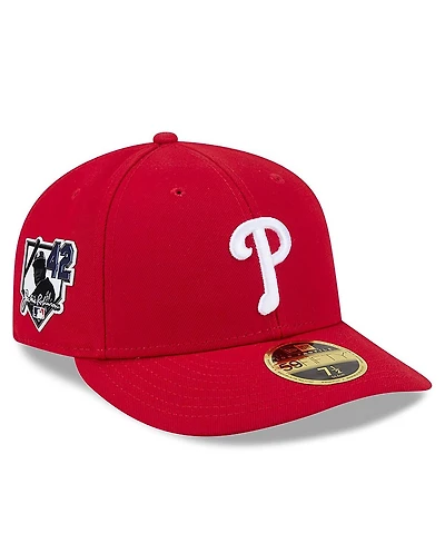 New Era Men's Red Philadelphia Phillies 2026 Jackie Robinson Day Low Profile 59FIFTY Fitted Hat