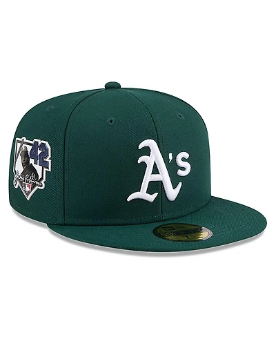 New Era Men's Green Athletics 2026 Jackie Robinson Day 59FIFTY Fitted Hat