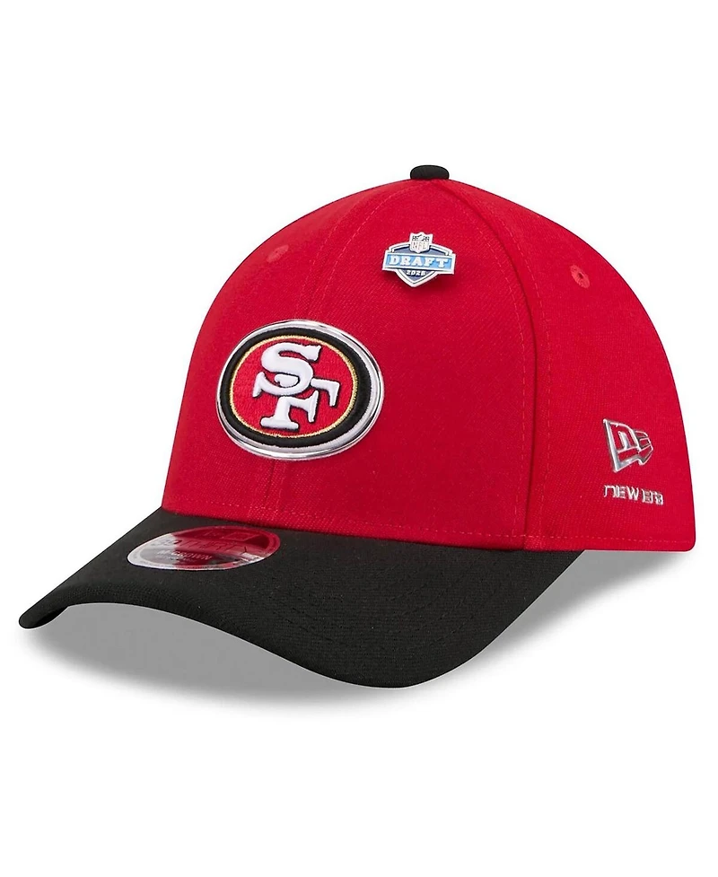 New Era Men's Scarlet/Black San Francisco 49ers 2026 Nfl Draft 39THIRTY M-Crown Flex Hat