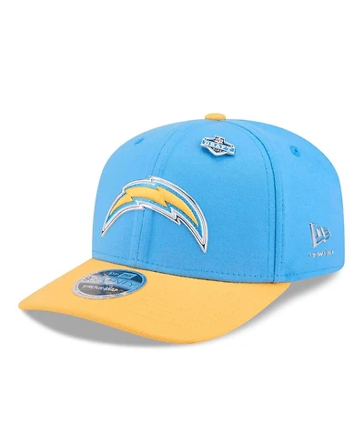 New Era Men's Powder Blue/Gold Los Angeles Chargers 2026 Nfl Draft 9SEVENTY Adjustable Hat