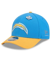 New Era Men's Powder Blue/Gold Los Angeles Chargers 2026 Nfl Draft 9FORTY M-Crown Adjustable Hat
