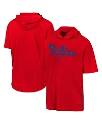 Nike Big Boys and Girls Red Philadelphia Phillies Dri-fit Hooded T-Shirt
