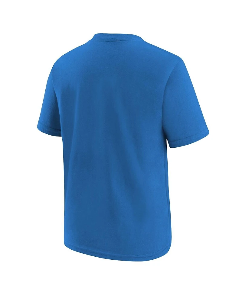 Nike Big Boys and Girls Royal Kansas City Royals 2026 Connect Wordmark T-Shirt