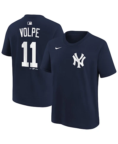 Nike Big Boys and Girls Anthony Volpe Navy New York Yankees Name Number T-Shirt