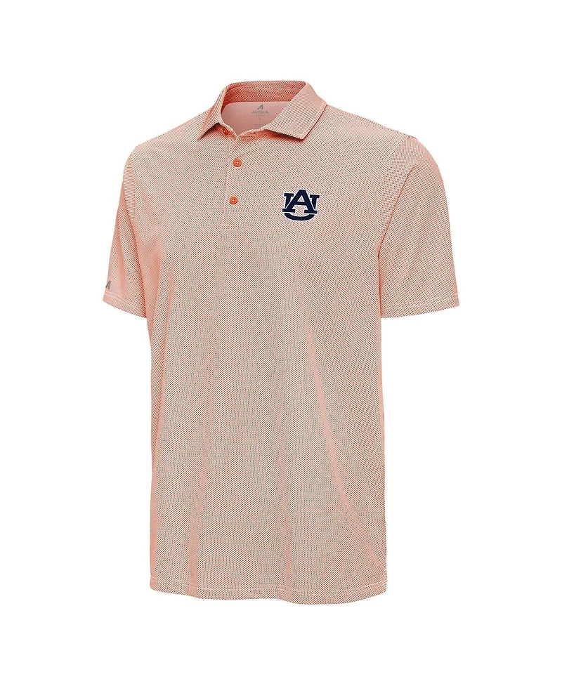 Antigua Men's Orange Auburn Tigers Pave Polo Shirt