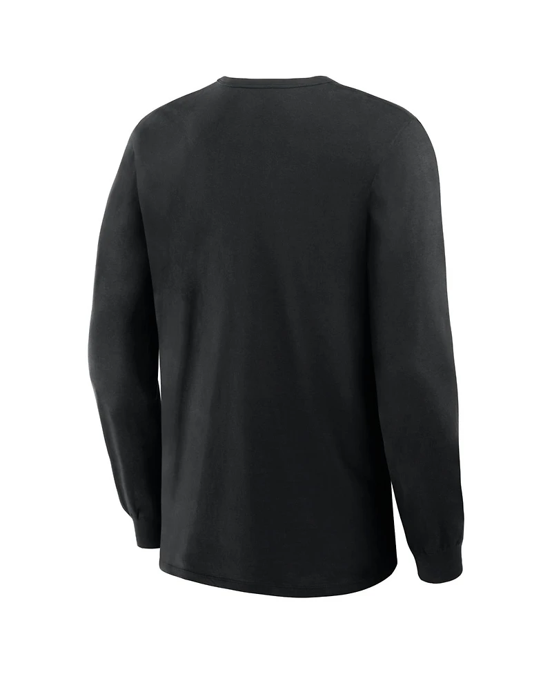 Fanatics Men's Black Baltimore Orioles Lock-Up Legacy Long Sleeve T-Shirt