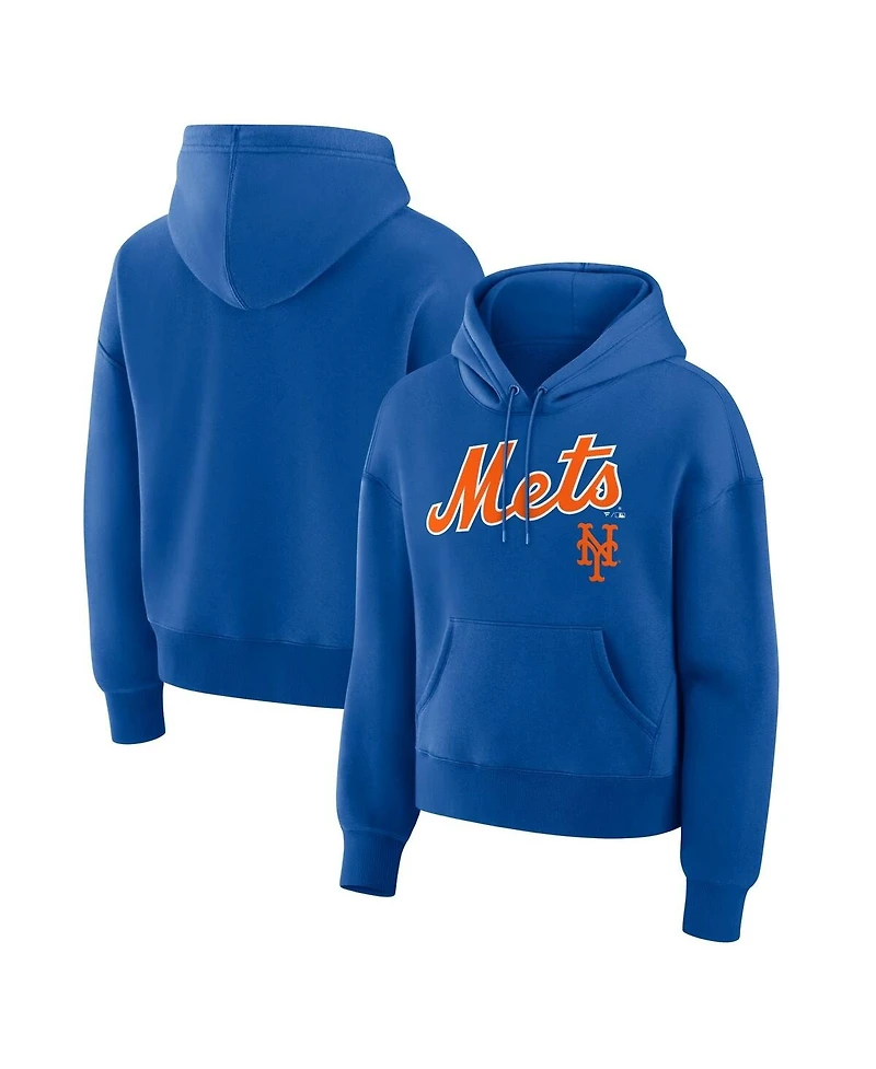 Fanatics Women's Royal New York Mets Lockup Legacy Fleece Hoodie