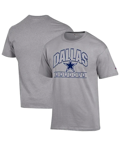 Champion Men's Heather Gray Dallas Cowboys Football T-Shirt