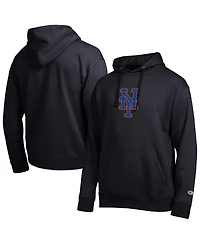 Champion Men's Black New York Mets All Star Embroidered Logo Hoodie