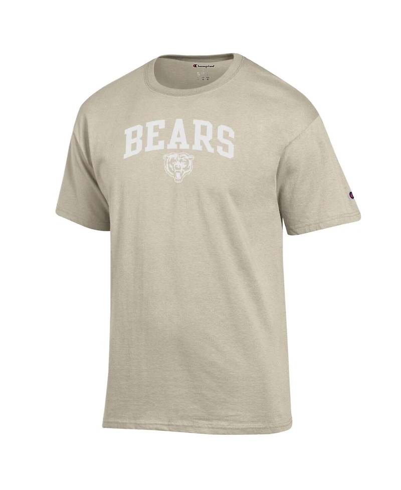 Champion Men's Oatmeal Chicago Bears Jersey T-Shirt