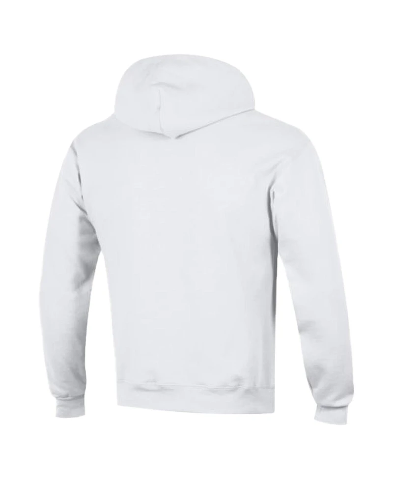 Champion Men's White Tennessee Titans Powerblend Arch over Logo Hoodie