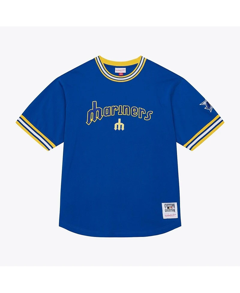 Mitchell & Ness Men's Royal Seattle Mariners Wild Pitch Ringer T-Shirt