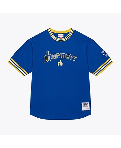 Mitchell & Ness Men's Royal Seattle Mariners Wild Pitch Ringer T-Shirt