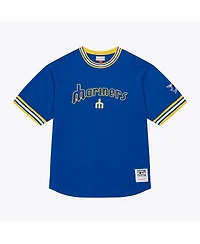 Mitchell & Ness Men's Royal Seattle Mariners Wild Pitch Ringer T-Shirt