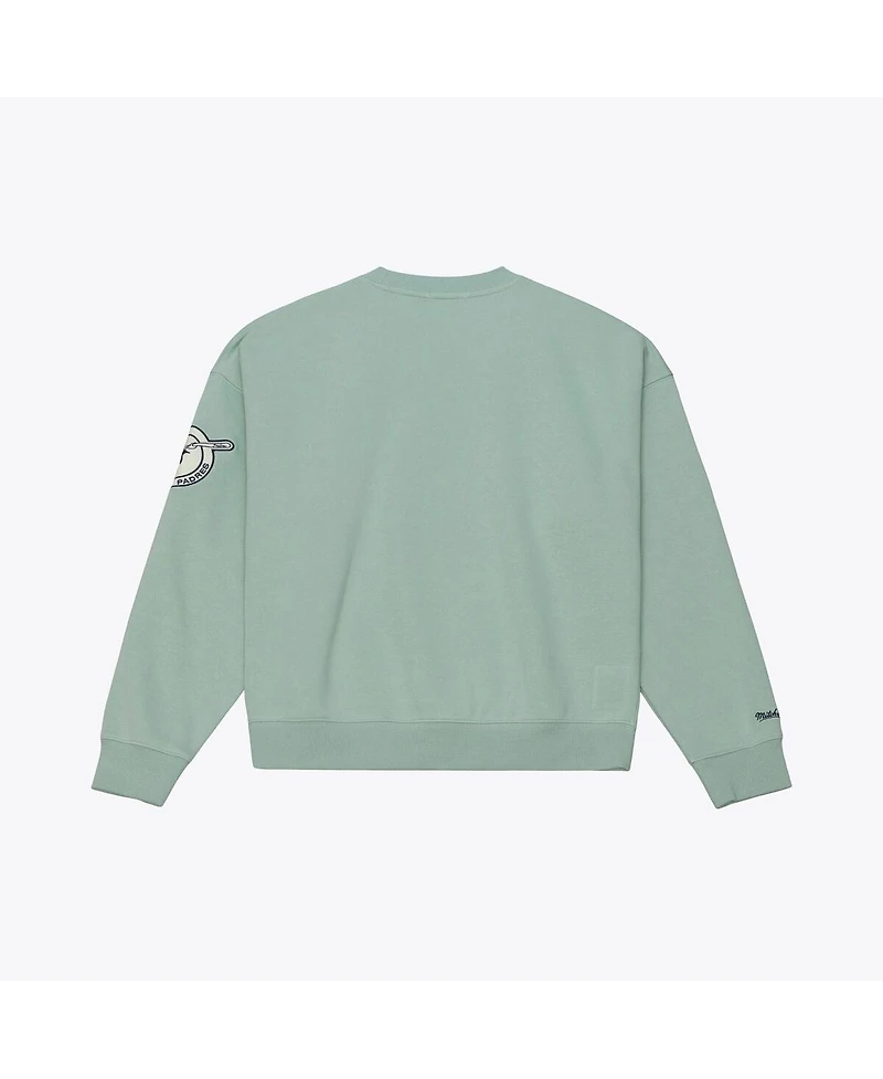 Mitchell & Ness Women's Green San Diego Padres Yacht Rock Sweatshirt