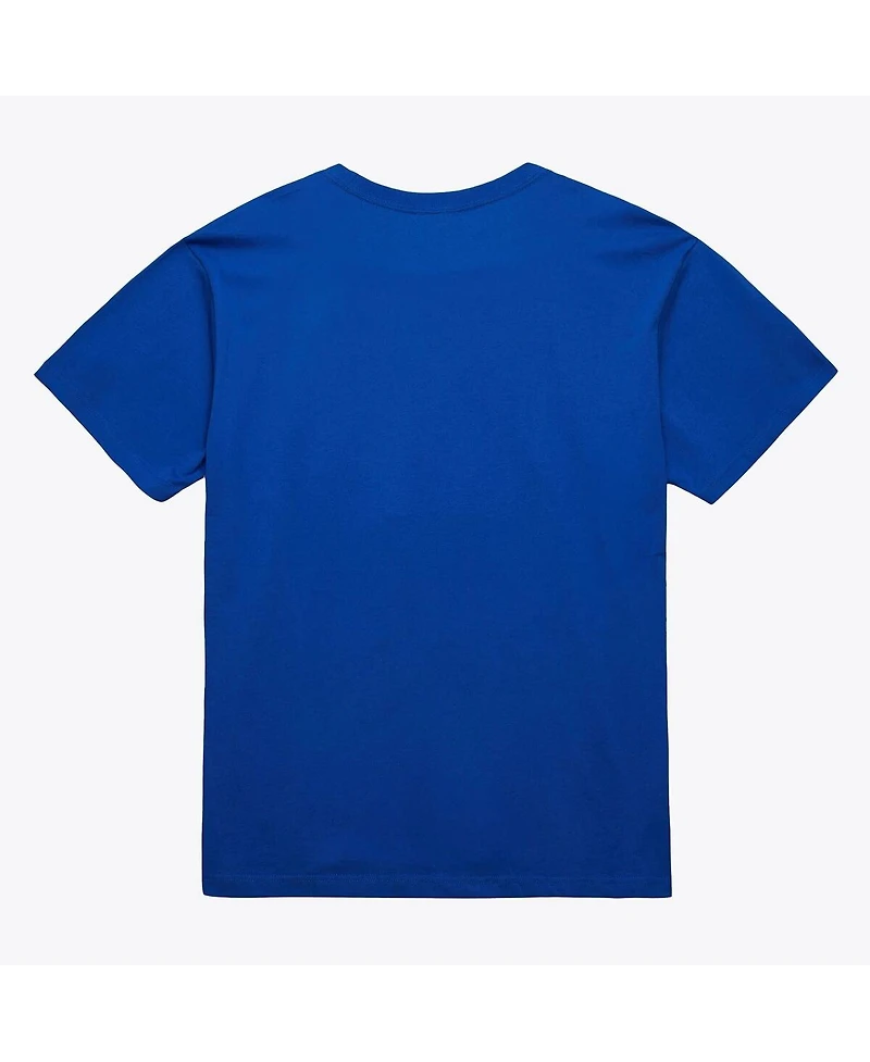 Mitchell & Ness Men's and Women's Royal Philadelphia 76ers Hardwood Classics Arch T-Shirt