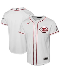 Nike Big Boys and Girls White Cincinnati Reds Home Stadium Jersey