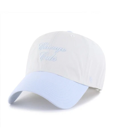 '47 Brand Women's White/Light Blue Chicago Cubs Gelato Two-Tone Clean Up Adjustable Hat