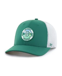 '47 Brand Men's Kelly Green/White Detroit Tigers Elevated Greens Adjustable Trucker Hat