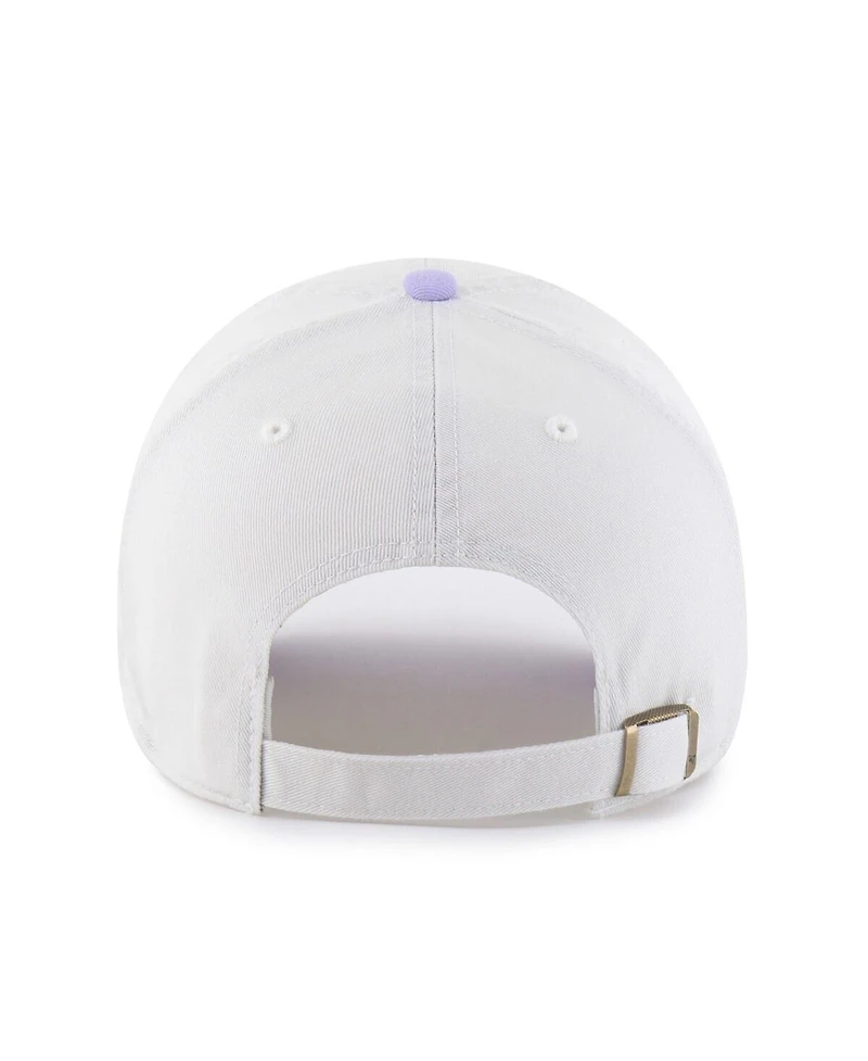 '47 Brand Women's White/Purple Arizona Diamondbacks Gelato Two-Tone Clean Up Adjustable Hat