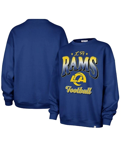 '47 Brand Women's Royal Los Angeles Rams Vibe Check Oversized Sweatshirt