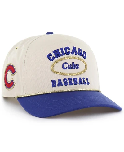 Stoney Clover Lane X '47 Brand Men's Natural/Royal Chicago Cubs Glitter Rope Hitch Adjustable Hat