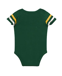 Outerstuff Baby Boys and Girls Green 3-Piece Bay Packers Up One Bodysuit, Bib and Booties Set