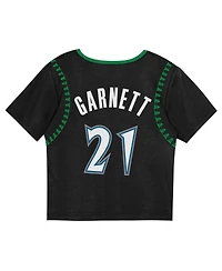 Mitchell & Ness Toddler 2-Piece Kevin Garnett Black Minnesota Timberwolves Play by Place T-Shirt and Shorts Set