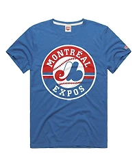 Homage Men's Royal Montreal Expos Tri-Blend Hyperlocal T-Shirt