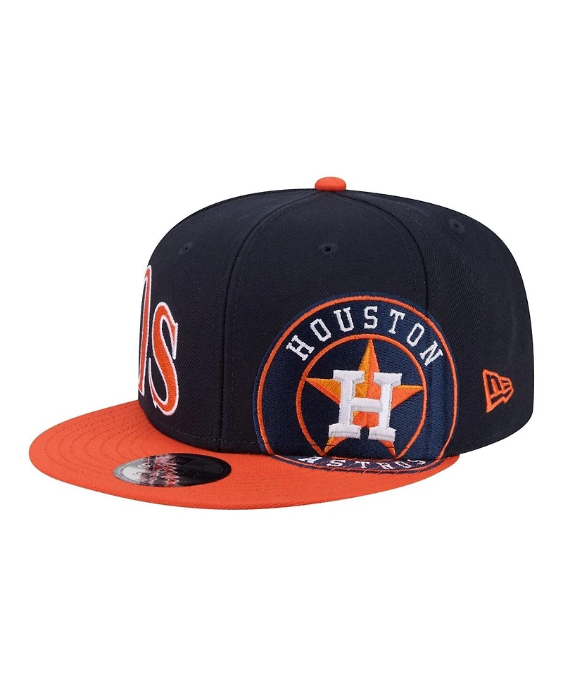 New Era Men's Navy/Orange Houston Astros Stretched Two-Tone 9FIFTY Adjustable Hat