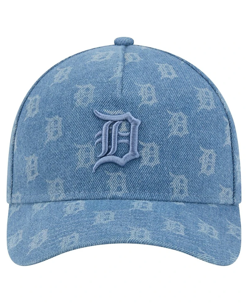 New Era Men's Denim Detroit Tigers A-Frame 9FORTY Adjustable Hat